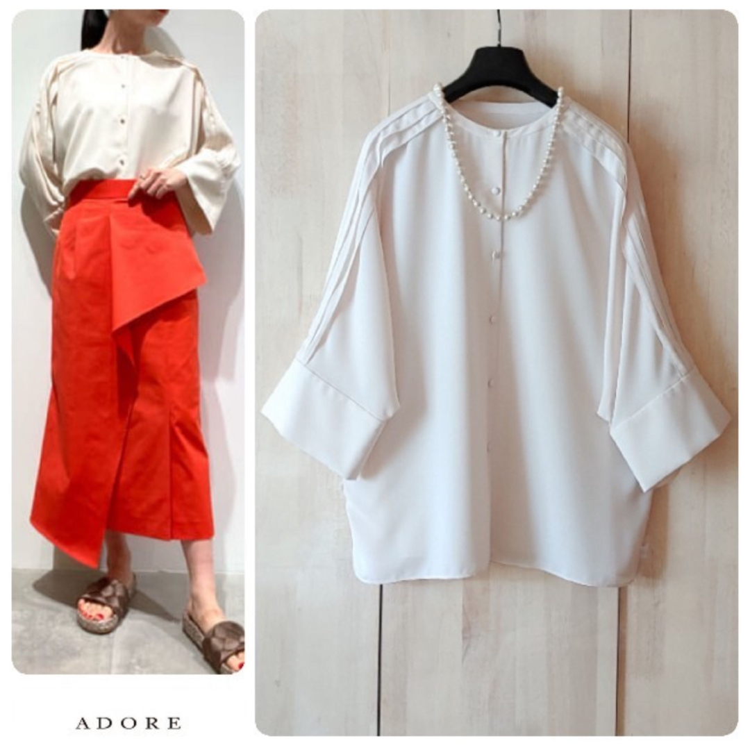 ◇幻◇ 春物新品 定価3.2万円 ADORE ライトアムゼンブラウス-