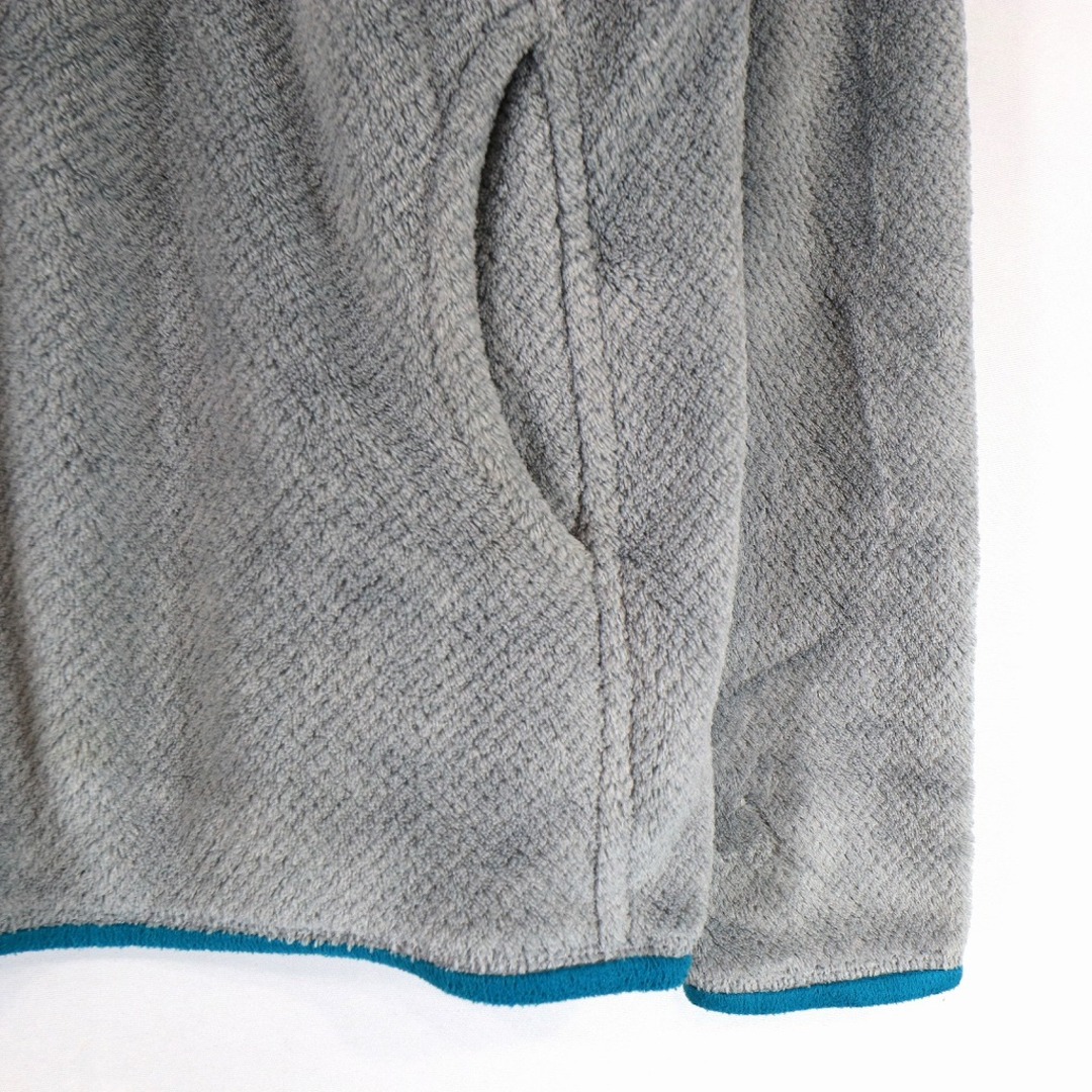 patagonia パタゴニア POLARTEC ポーラテック フリースジャケット 刺繍 アウトドア ワンポイント グレー (レディース S) 中古  古着 O3064