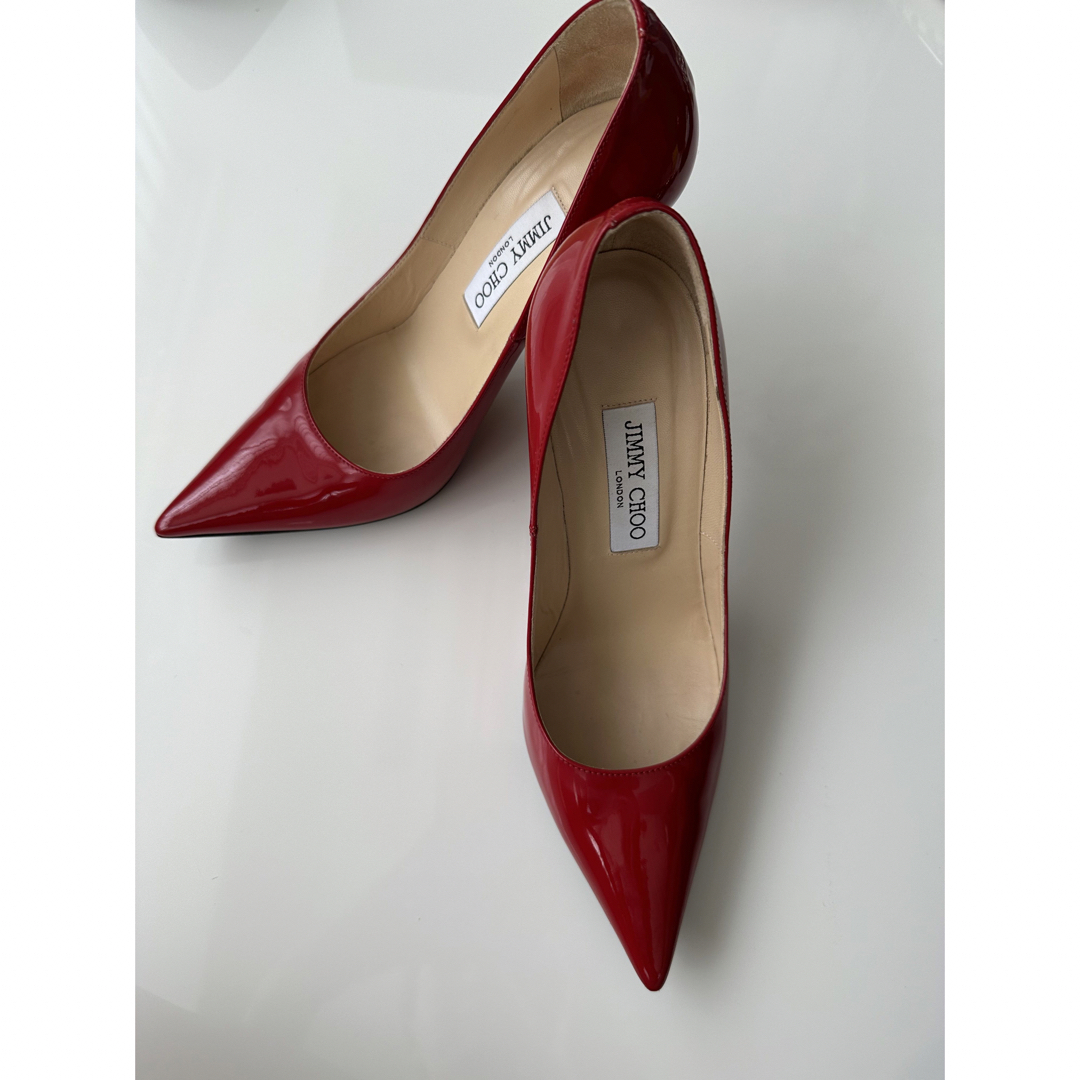 ☆JIMMY CHOO☆ハイヒール赤24.5cm38サイズ