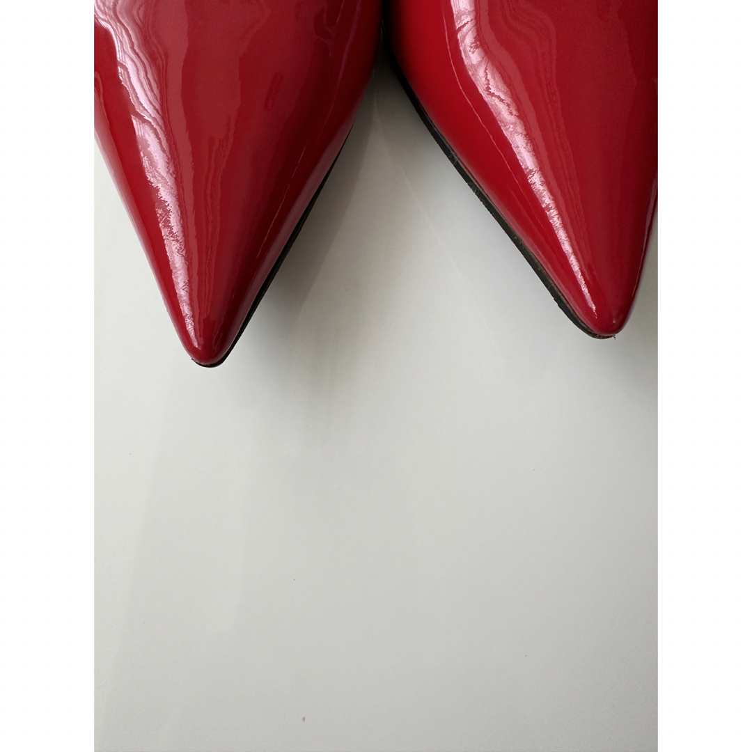 JIMMY CHOO(ジミーチュウ)の☆JIMMY CHOO☆ハイヒール赤24.5cm38サイズ レディースの靴/シューズ(ハイヒール/パンプス)の商品写真