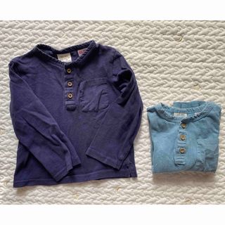 ザラキッズ(ZARA KIDS)のzara kids 長袖カットソー2枚セット(Tシャツ/カットソー)