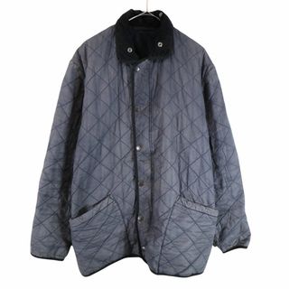 バーブァー(Barbour)のBarbour バブアー トランスポートジャケット キルティングジャケット コーデュロイ襟 ネイビー (メンズ -- L相当) 中古 古着 O3085(その他)