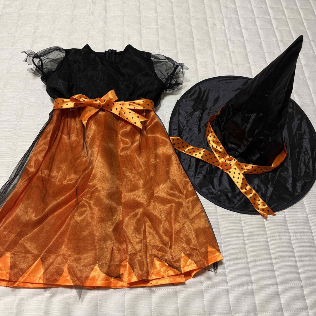 110サイズ＊ハロウィン　魔女　仮装 キッズ/ベビー/マタニティのキッズ服女の子用(90cm~)(ワンピース)の商品写真