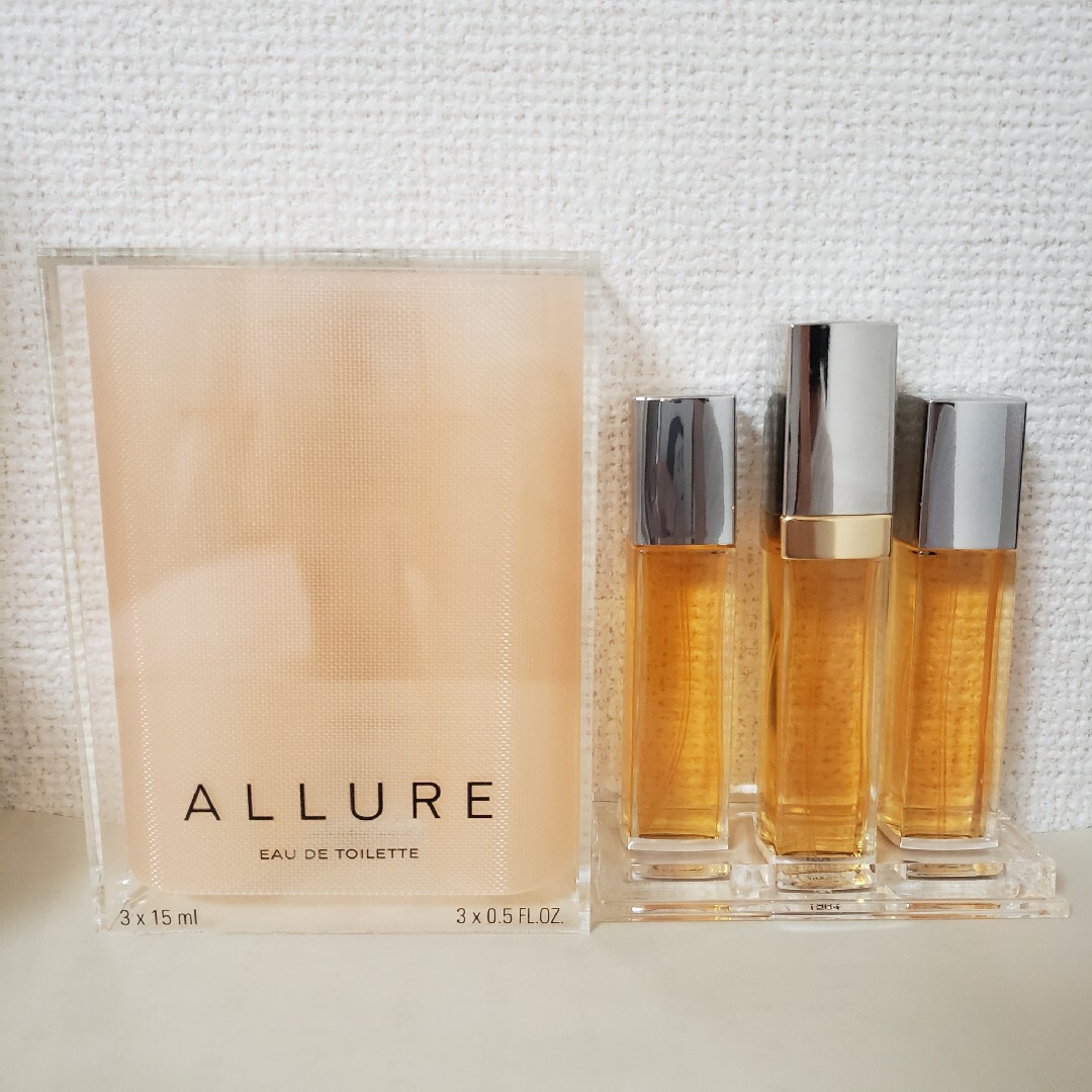 Chanel Allure Eau De Toilette Purse Spray And 2 Refills 3x15ml/0.5