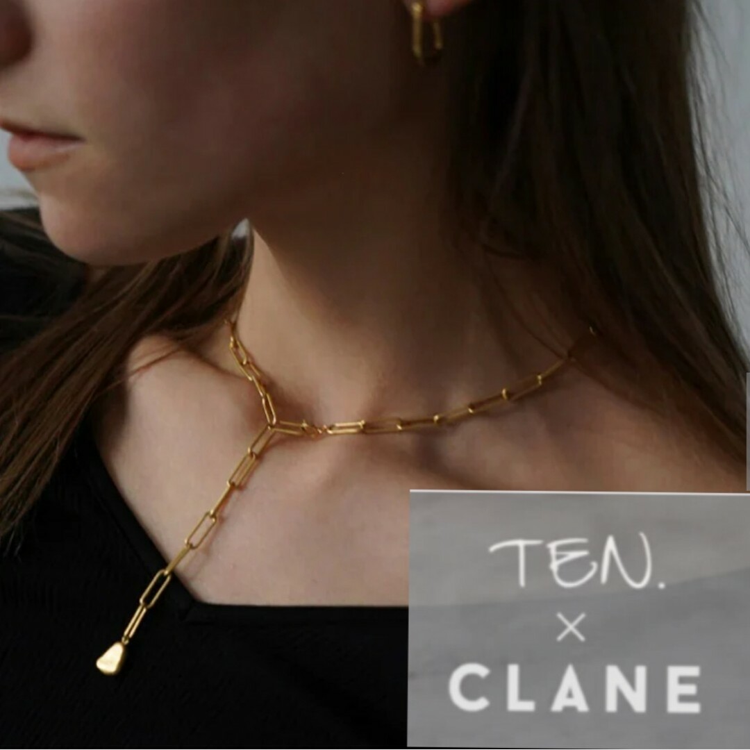 CLANE - 新品♡TEN.CLANE ピンケーブルチェーンネックレス ゴールドの