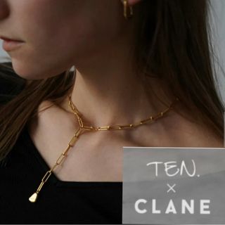 【未使用・新品】TEN. CLANE ピンケーブルチェーンネックレス　ゴールド