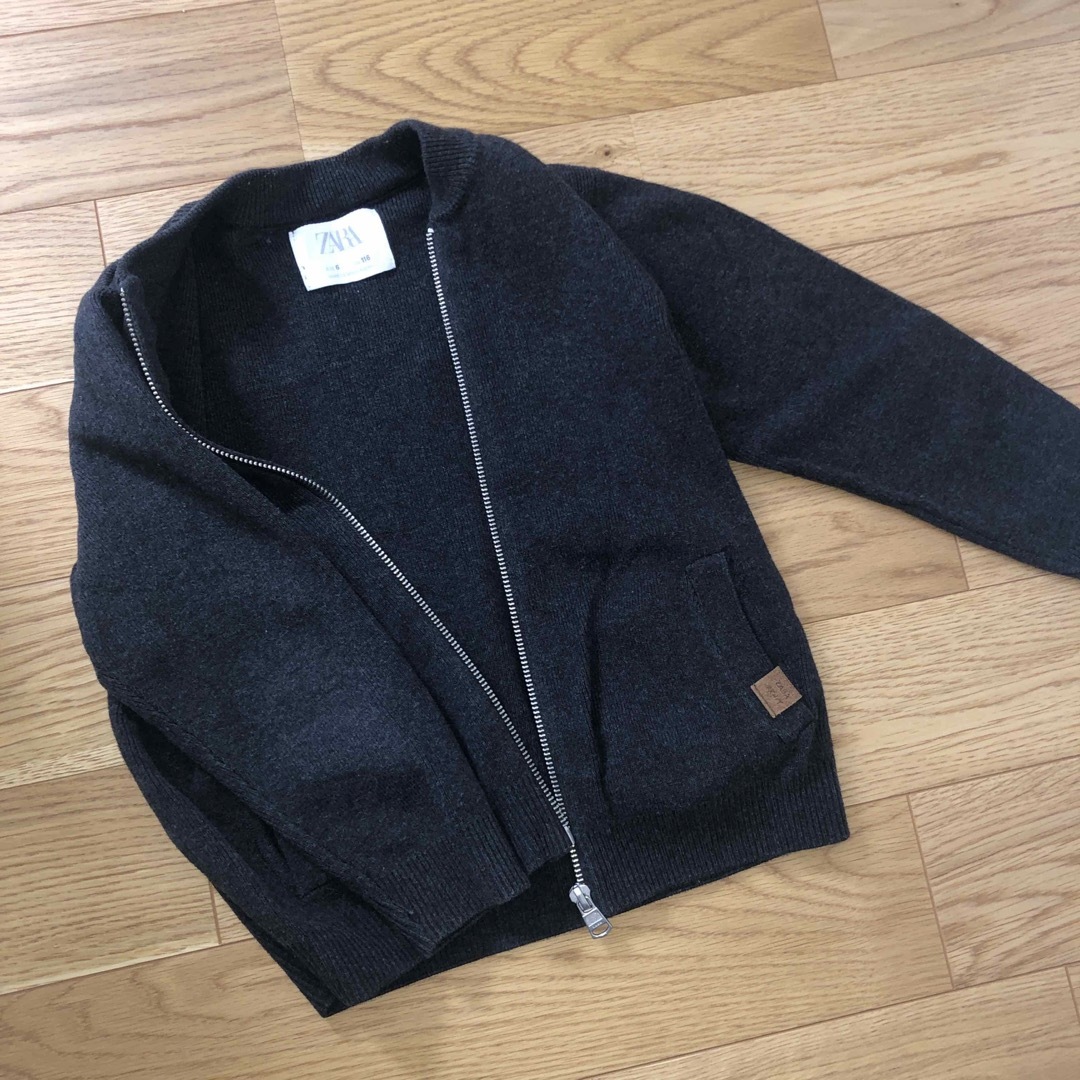 ZARA KIDS(ザラキッズ)のZARA コットンニット カーディガン 116 キッズ/ベビー/マタニティのキッズ服男の子用(90cm~)(カーディガン)の商品写真