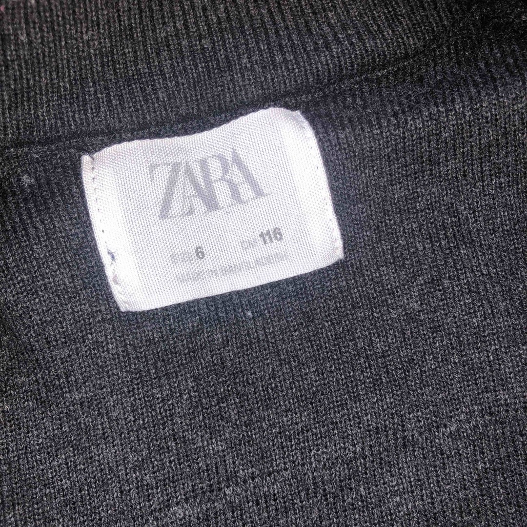 ZARA KIDS(ザラキッズ)のZARA コットンニット カーディガン 116 キッズ/ベビー/マタニティのキッズ服男の子用(90cm~)(カーディガン)の商品写真