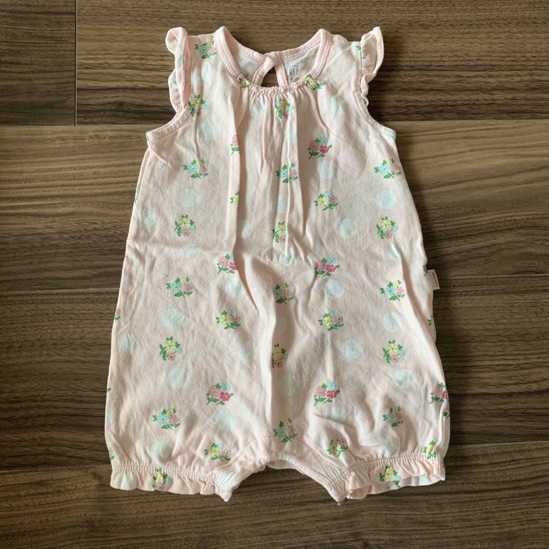 babyGAP(ベビーギャップ)のGAP 70cm 女の子　ピンク　ロンパース キッズ/ベビー/マタニティのベビー服(~85cm)(ロンパース)の商品写真