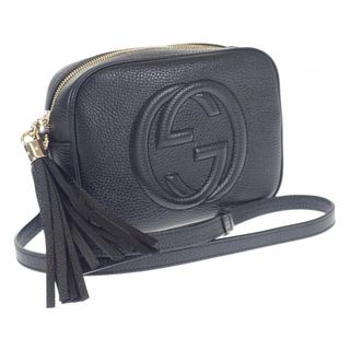 【中古】【Aランク】GUCCI グッチ スモールディスコバッグ ソーホー ショルダーバッグ 308364 A7M0G 1000 レザー ブラック レディース【ISEYA】(メッセンジャーバッグ)