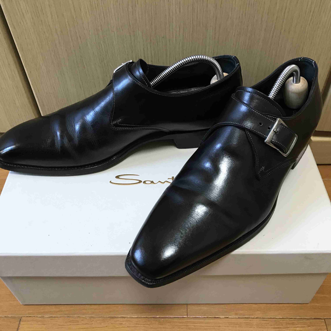 Santoni(サントーニ)の正規別注 SANTONI サントーニ モンクストラップ ドレスシューズ メンズの靴/シューズ(ドレス/ビジネス)の商品写真