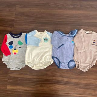 ベビーギャップ(babyGAP)のロンパース　長袖　70 80  4点セット　春秋　(ロンパース)