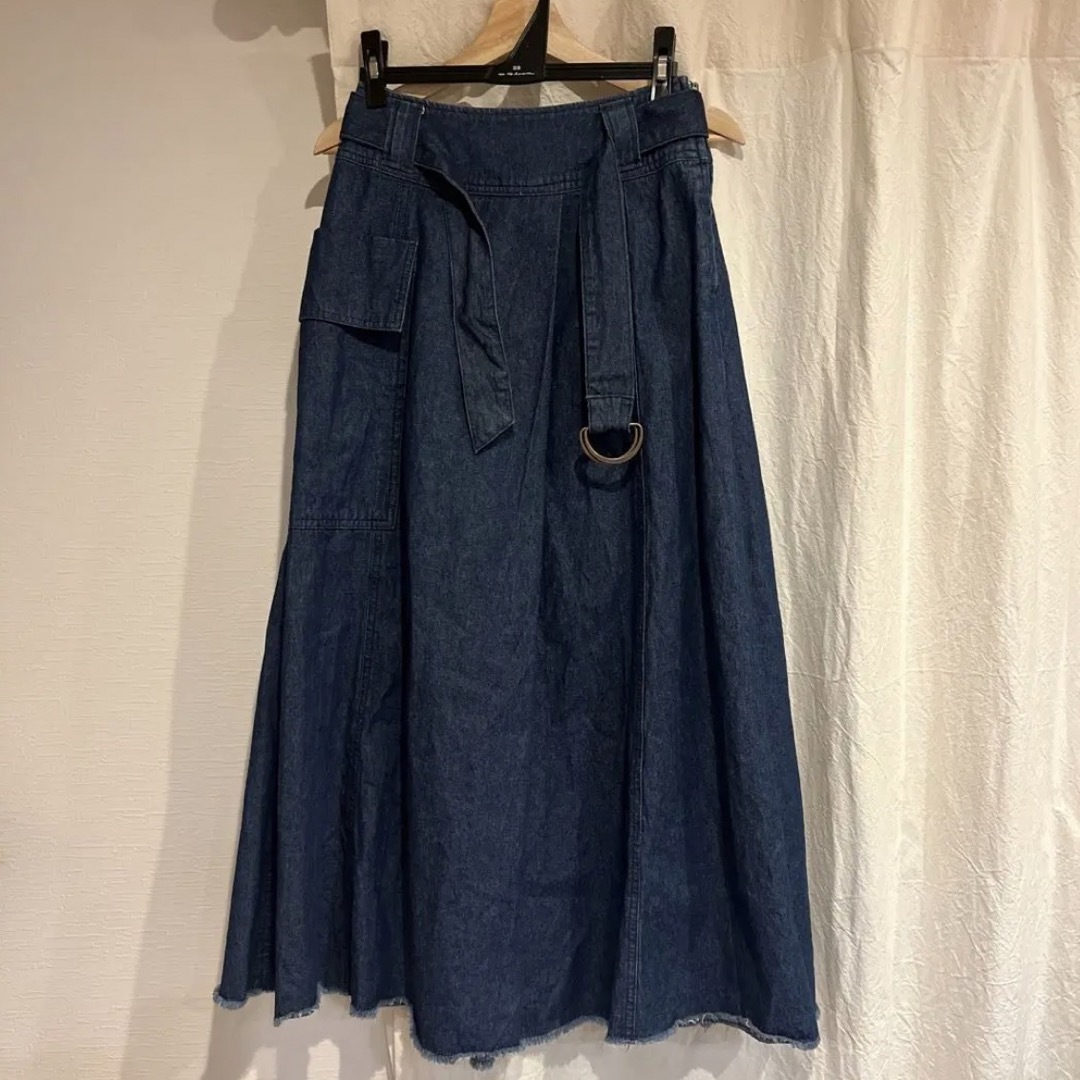 【美品】Moname モナーム デニムロングスカート サイズS