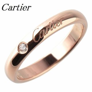 カルティエ(Cartier)のカルティエ ダイヤ リング Cドゥカルティエ ウェディング 1PD #49 幅2.9mm AU750PG Cartier【13565】(リング(指輪))