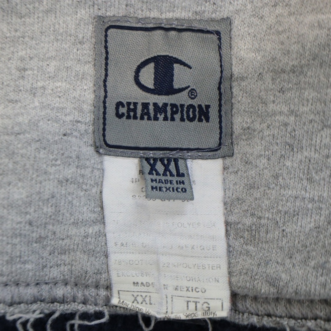 90年代 Champion チャンピオン ワンポイントロゴ スウェット 大きいサイズ トレーナー ワインレッド (メンズ XXL)   O3149