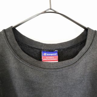Champion チャンピオン ロゴ スウェット 大きいサイズ 刺繍 アメカジ グレー (メンズ XXL) O2956