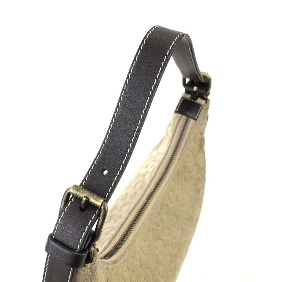 CELINE セリーヌ Cマカダム スエード AVA ホーボー ショルダーバッグ