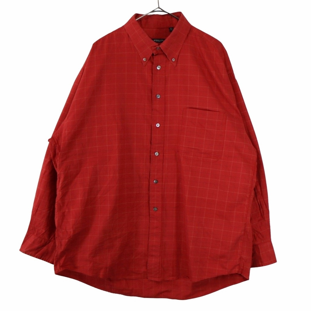 BURBERRY - USA製 BURBERRY バーバリー チェック長袖シャツ 片ポケット BURBERRY - USA製 BURBERRY バーバリー チェック長袖シャツ 片ポケット