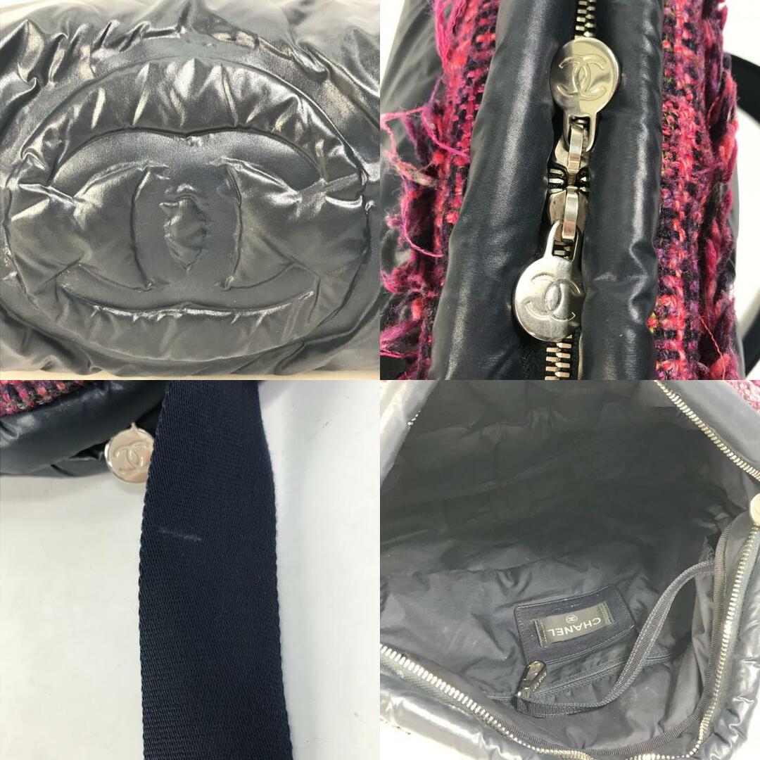 CHANEL(シャネル)のシャネル CHANEL ココネージュ  A57586 ショルダーバッグ カバン ウエストバッグ フリンジ ボディバッグ ナイロン ネイビー レディースのバッグ(ボディバッグ/ウエストポーチ)の商品写真