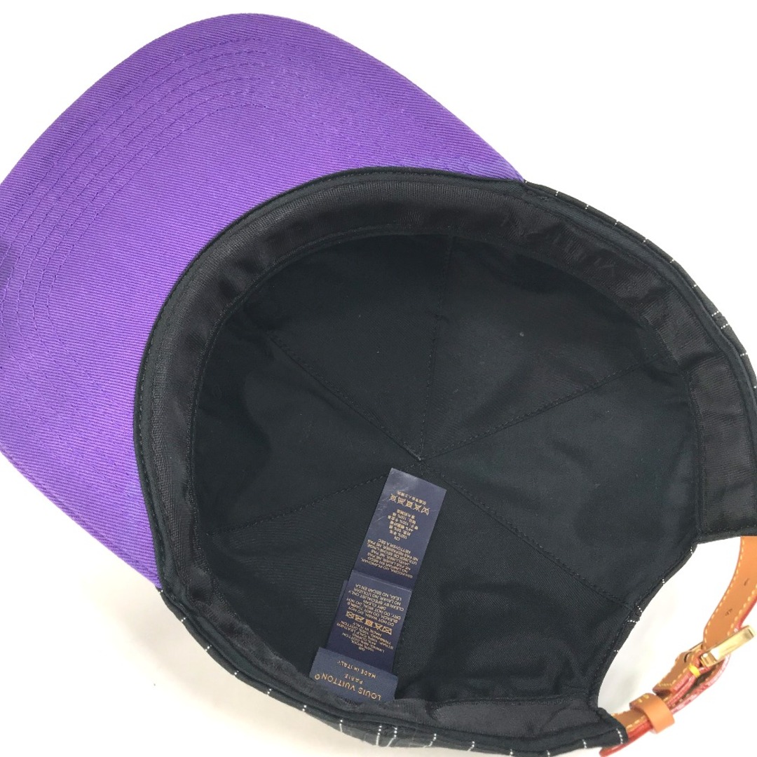 LOUIS VUITTON(ルイヴィトン)のルイヴィトン LOUIS VUITTON キャスケット・クロコ マルティエ MP3408 帽子 キャップ帽 ベースボール キャップ ウール ブラック 美品 メンズの帽子(キャップ)の商品写真