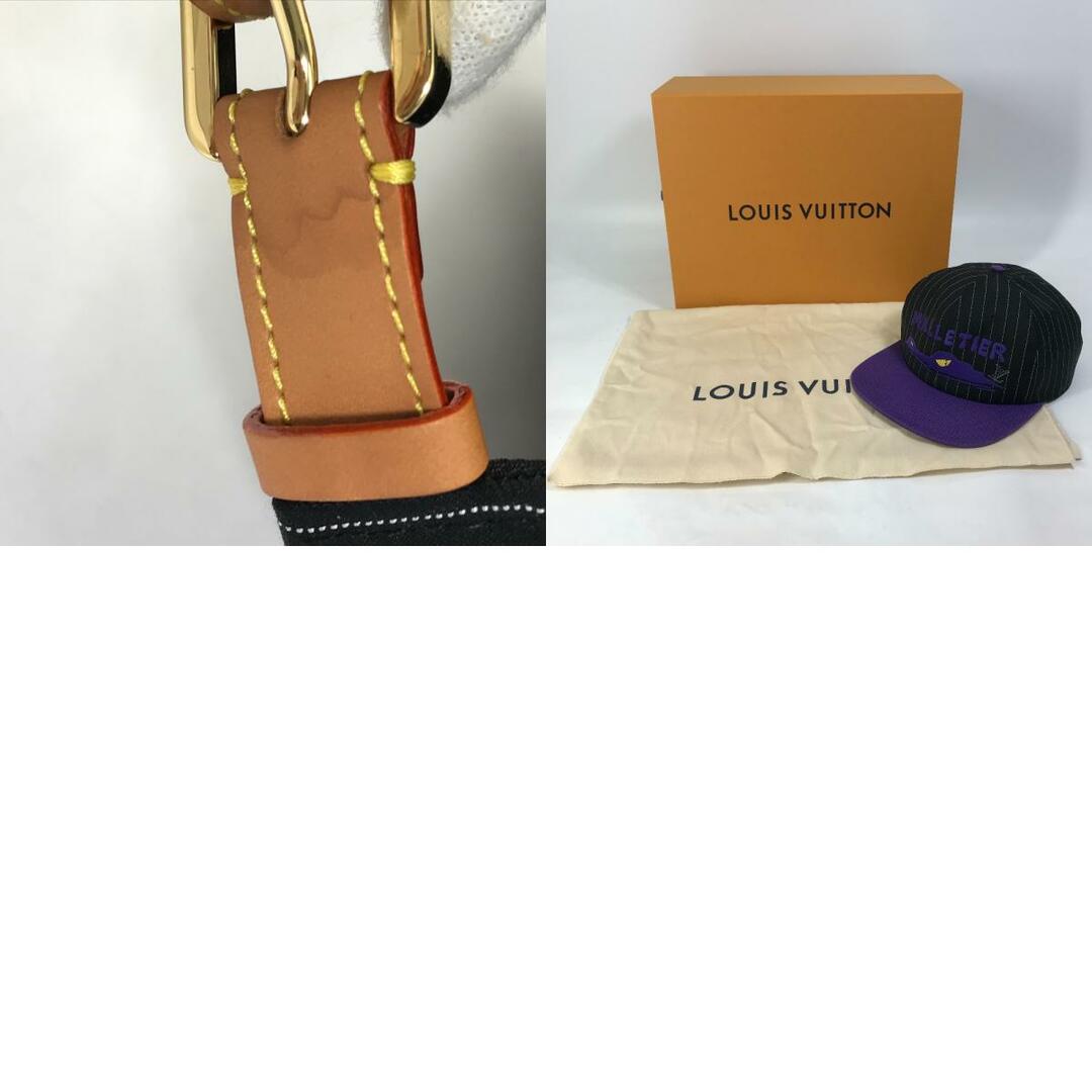 LOUIS VUITTON(ルイヴィトン)のルイヴィトン LOUIS VUITTON キャスケット・クロコ マルティエ MP3408 帽子 キャップ帽 ベースボール キャップ ウール ブラック 美品 メンズの帽子(キャップ)の商品写真