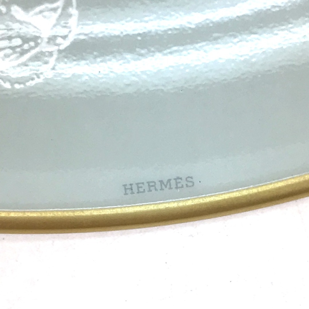 Hermes(エルメス)のエルメス HERMES 赤道直下のスケッチ　21.5ｃｍ タイガー ジャガー 虎 プレート 食器 お皿 陶器 グリーン系 未使用 インテリア/住まい/日用品のキッチン/食器(食器)の商品写真