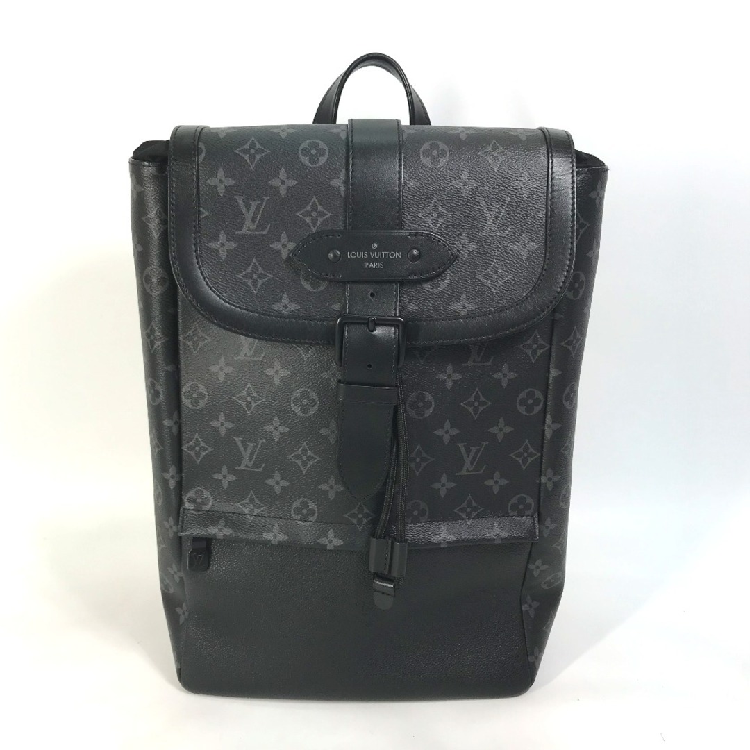 ルイヴィトン LOUIS VUITTON ソミュール バックパック M45913 モノグラム エクリプス  カバン  リュックサック モノグラムエクリプスキャンバス ブラック 美品