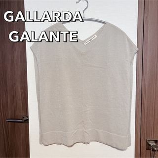 ガリャルダガランテ(GALLARDA GALANTE)のサマーニット　秋服　春服　ラメ　大人　ゆったり　オーバーサイズ　Vネック(ニット/セーター)