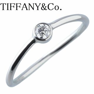 ティファニー(Tiffany & Co.)のティファニー ダイヤ リング ウェーブ シングルロウ 7.5号～8号 PT950 ショップカード(2023年) TIFFANY【13728】(リング(指輪))