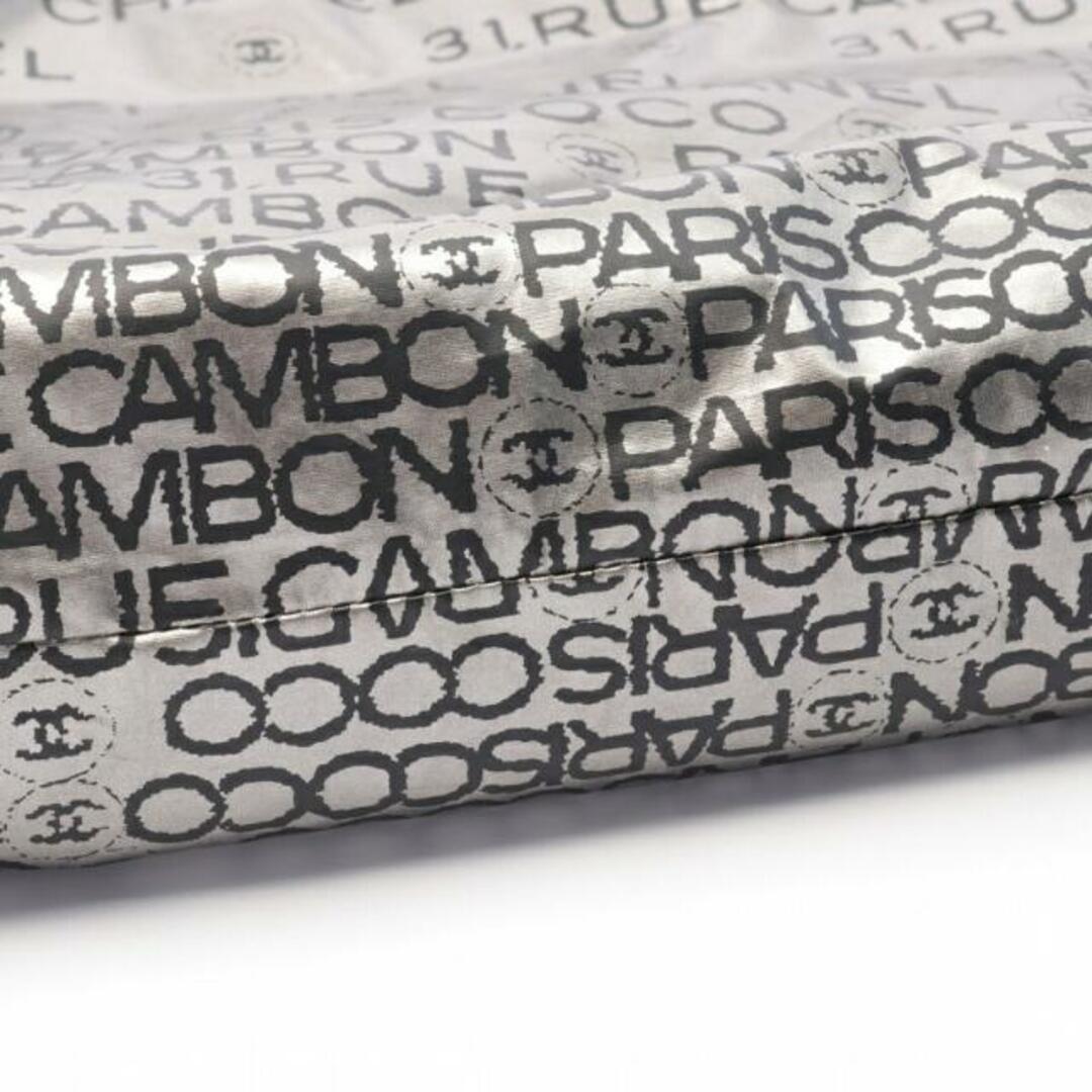 CHANEL(シャネル)のアンリミテッド ハンドバッグ ナイロン シルバー ブラック 巾着 レディースのバッグ(ハンドバッグ)の商品写真