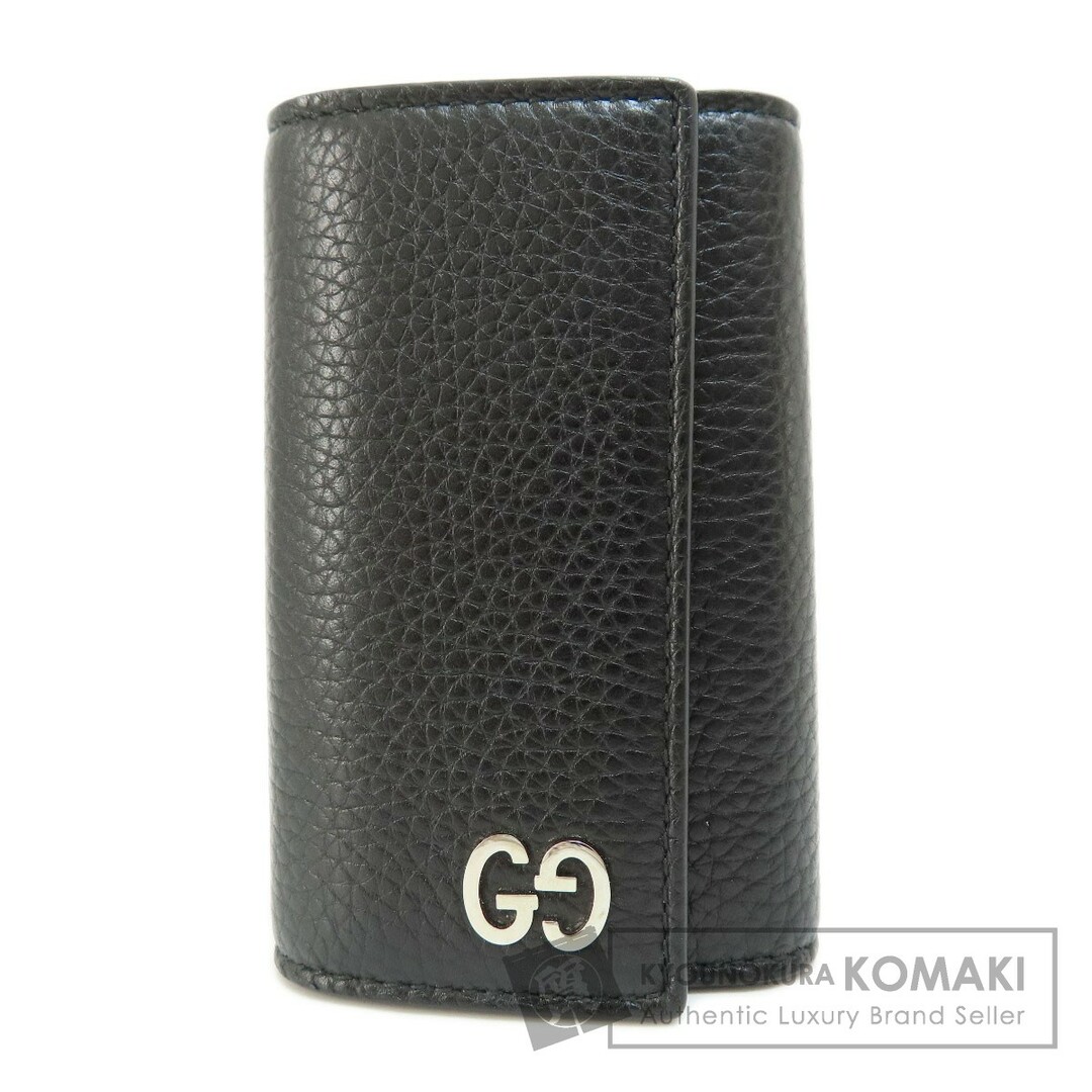 GUCCI - GUCCI 473924 ロゴ キーケース レザー レディース