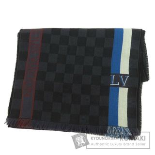 ルイヴィトン マフラー ロゴ ネイビー ブラック LOUIS VUITTON | ルイビトン ファッション 黒 メンズ 防寒 ウィンター ファッション ブランド小物 ABランク