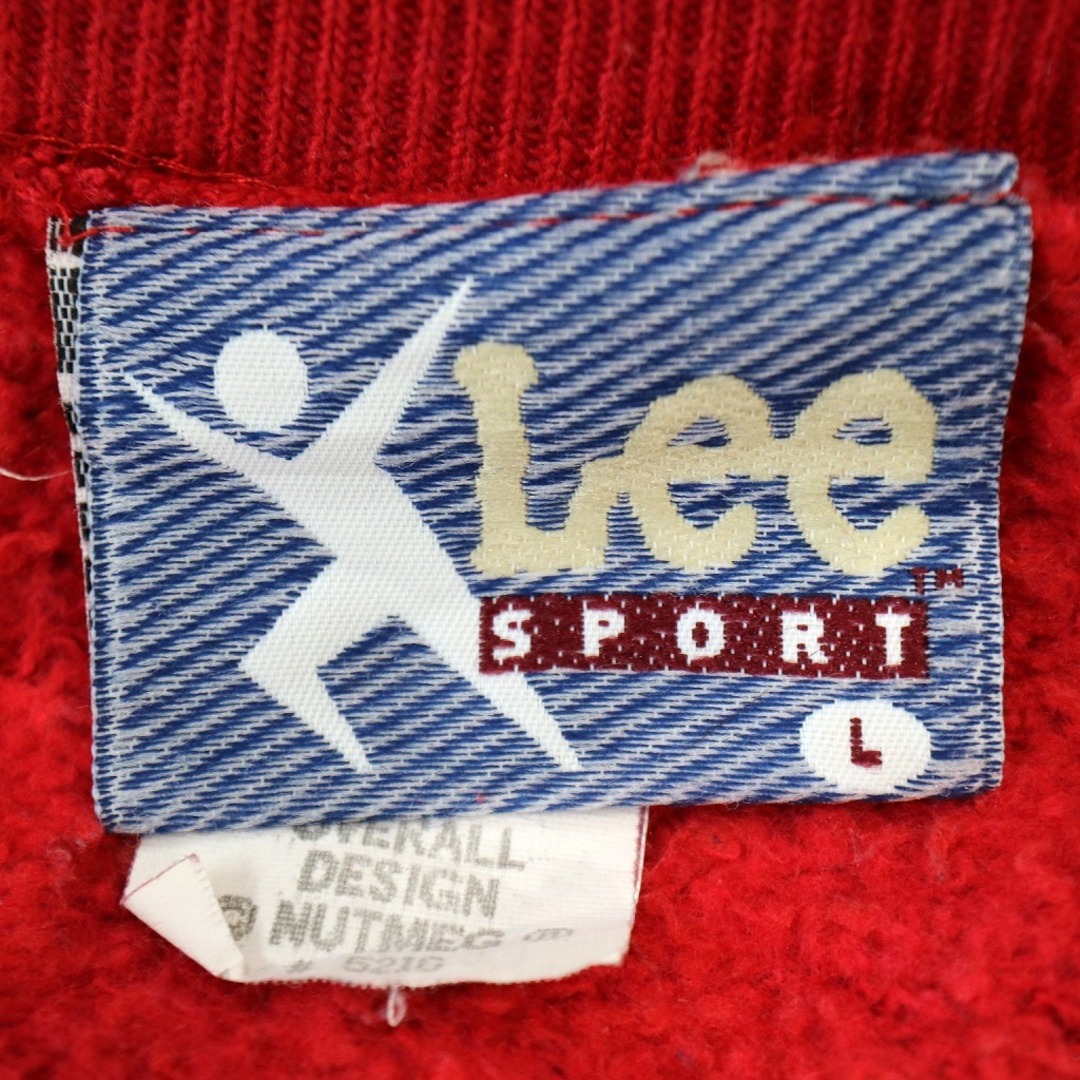 Lee(リー)の90年代 USA製 Lee リー NHL モントリオール カナディアンズ スウェット スポーツ アイスホッケー レッド (メンズ L) 中古 古着 O3235 メンズのトップス(スウェット)の商品写真