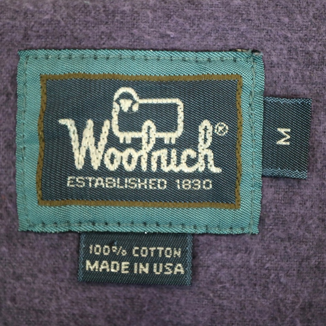 WOOLRICH(ウールリッチ)の90年代 USA製 WOOLRICH ウールリッチ シャモア 長袖シャツ クレイジーパターン グレー (メンズ L) 中古 古着 O3239 メンズのトップス(シャツ)の商品写真