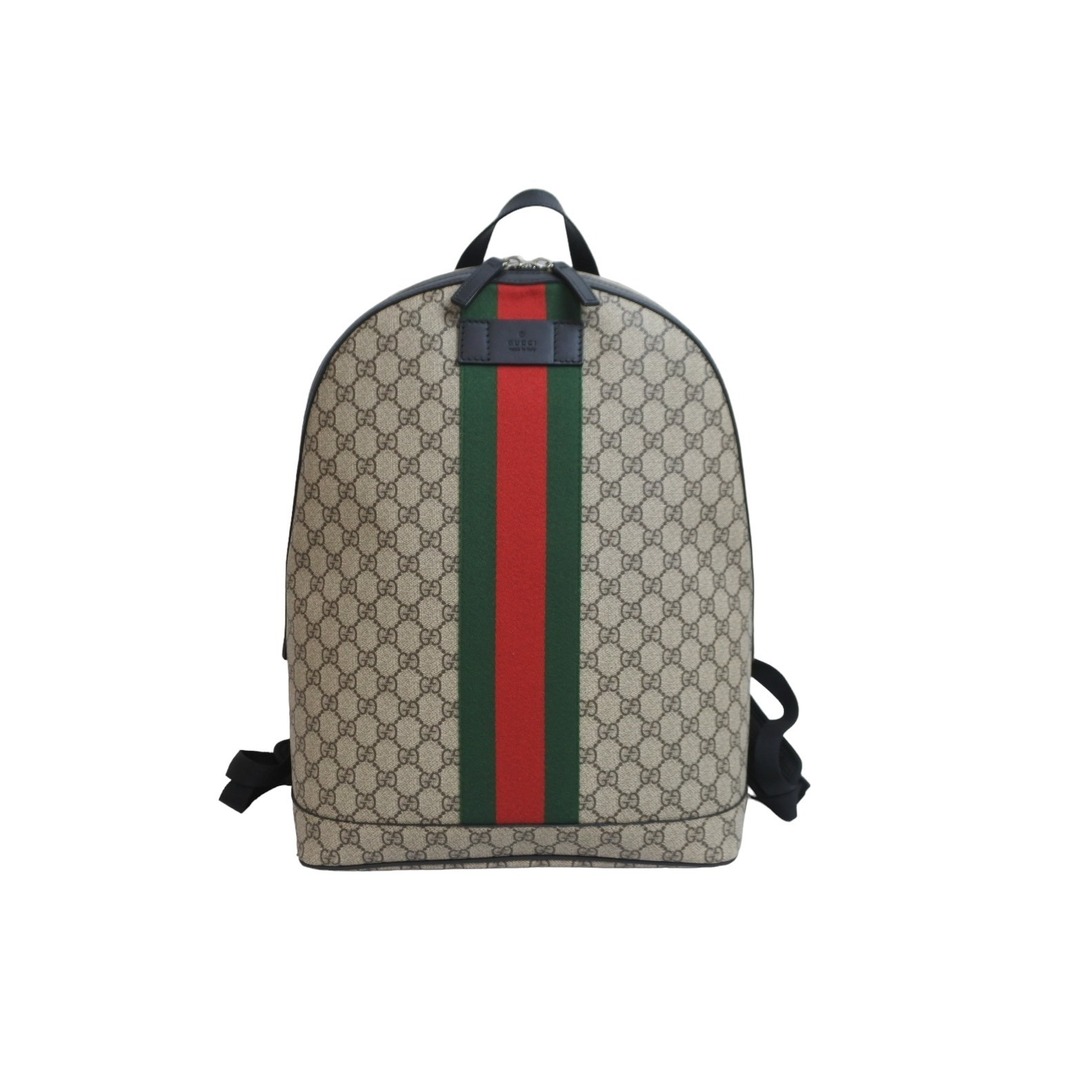 Gucci - 極美品 GUCCI グッチ リュック ウェブ GGスプリーム バック