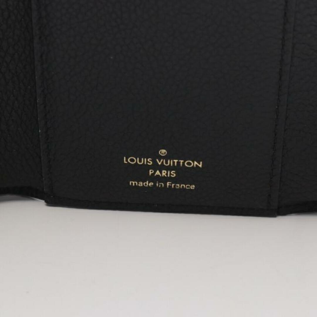 LOUIS VUITTON(ルイヴィトン)のポルトフォイユ ヴィクトリーヌ モノグラムアンプラント ノワール 三つ折り財布 レザー ブラック オフホワイト レディースのファッション小物(財布)の商品写真