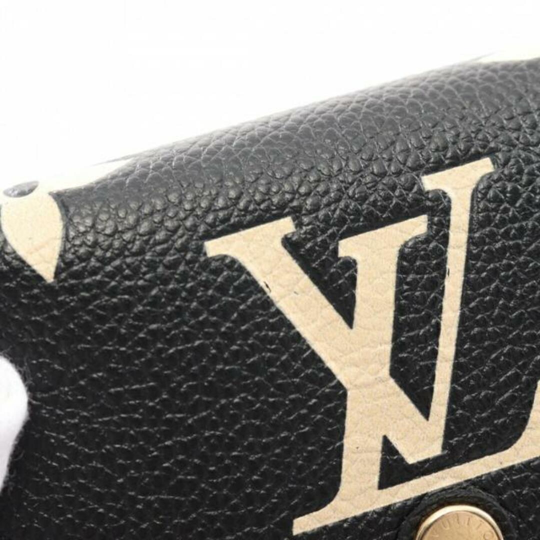 LOUIS VUITTON(ルイヴィトン)のポルトフォイユ ヴィクトリーヌ モノグラムアンプラント ノワール 三つ折り財布 レザー ブラック オフホワイト レディースのファッション小物(財布)の商品写真