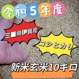 値下げ！新米！大人気！玄米【令和5年産】三重県 伊賀米 コシヒカリ 10㎏(米/穀物)