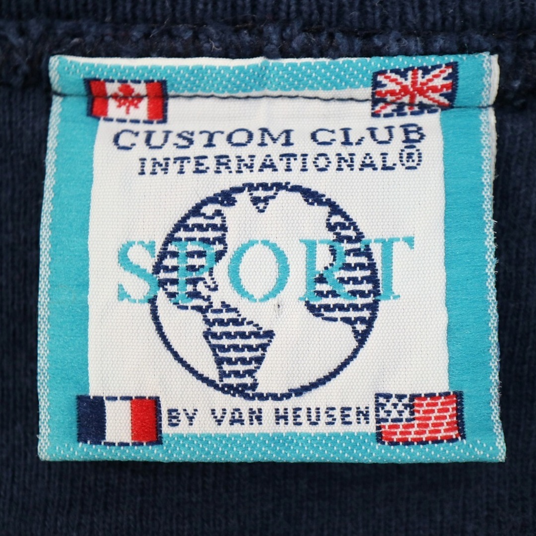 激レア】USA国旗 ハーフボタンスウェット 両面刺繍デザイン WORLD 