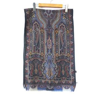 ETRO シルク100% ストール マルチカラー 43 x 128 美品