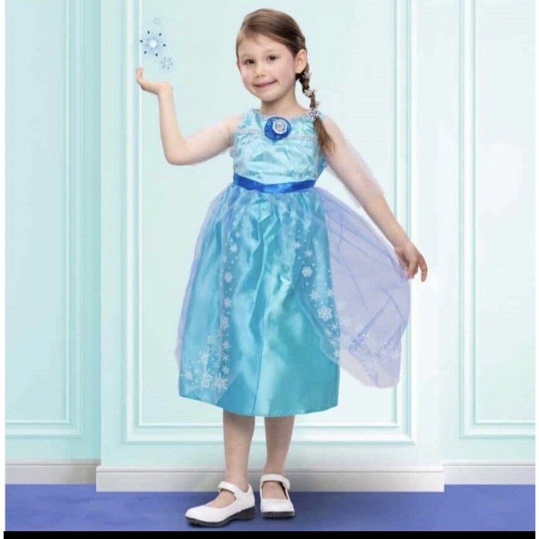 ryn様専用　Disney アナと雪の女王　新品ワンピース100〜110 キッズ/ベビー/マタニティのキッズ服女の子用(90cm~)(ワンピース)の商品写真