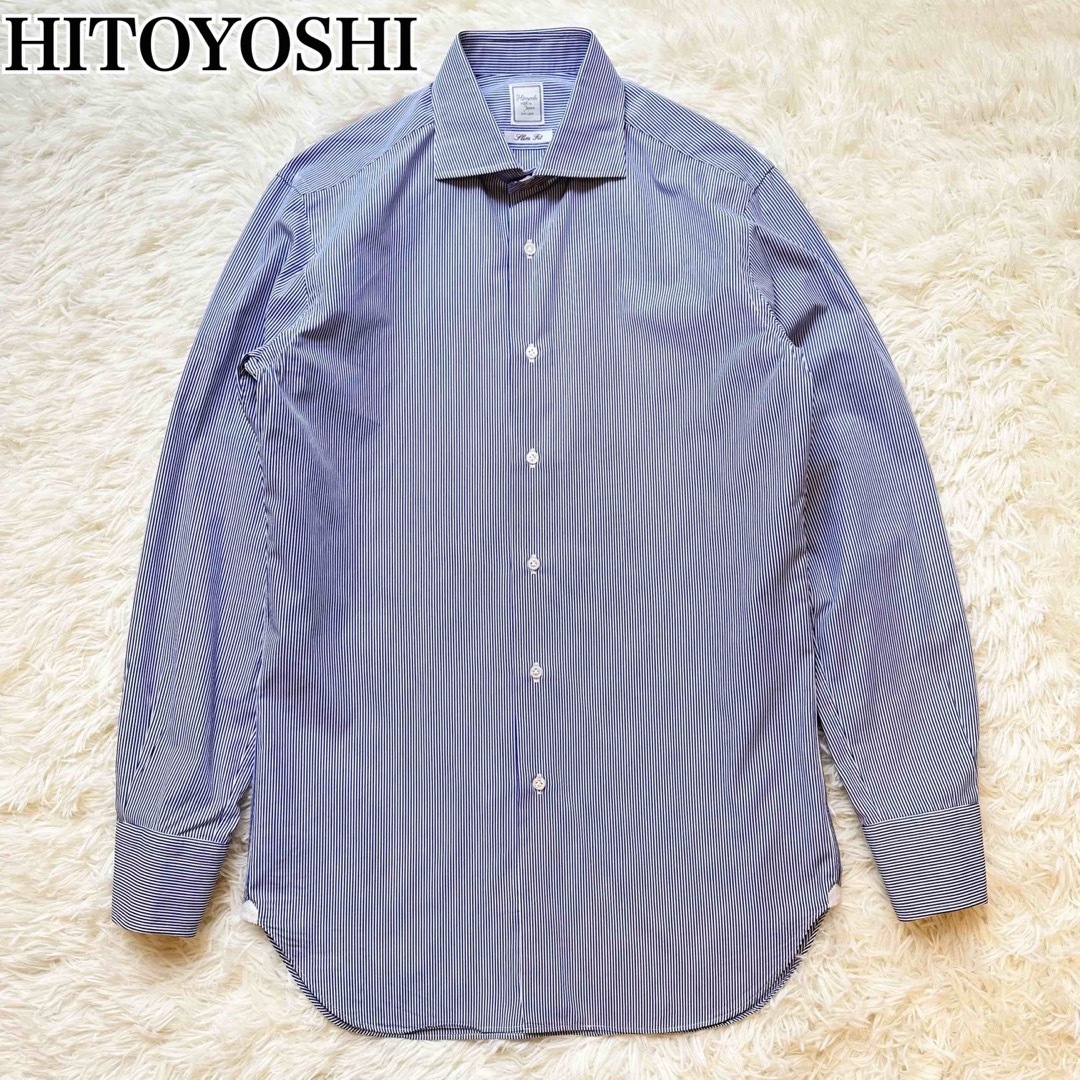 HITOYOSHI ヒトヨシ 長袖シャツ Slim fit ストライプ 40