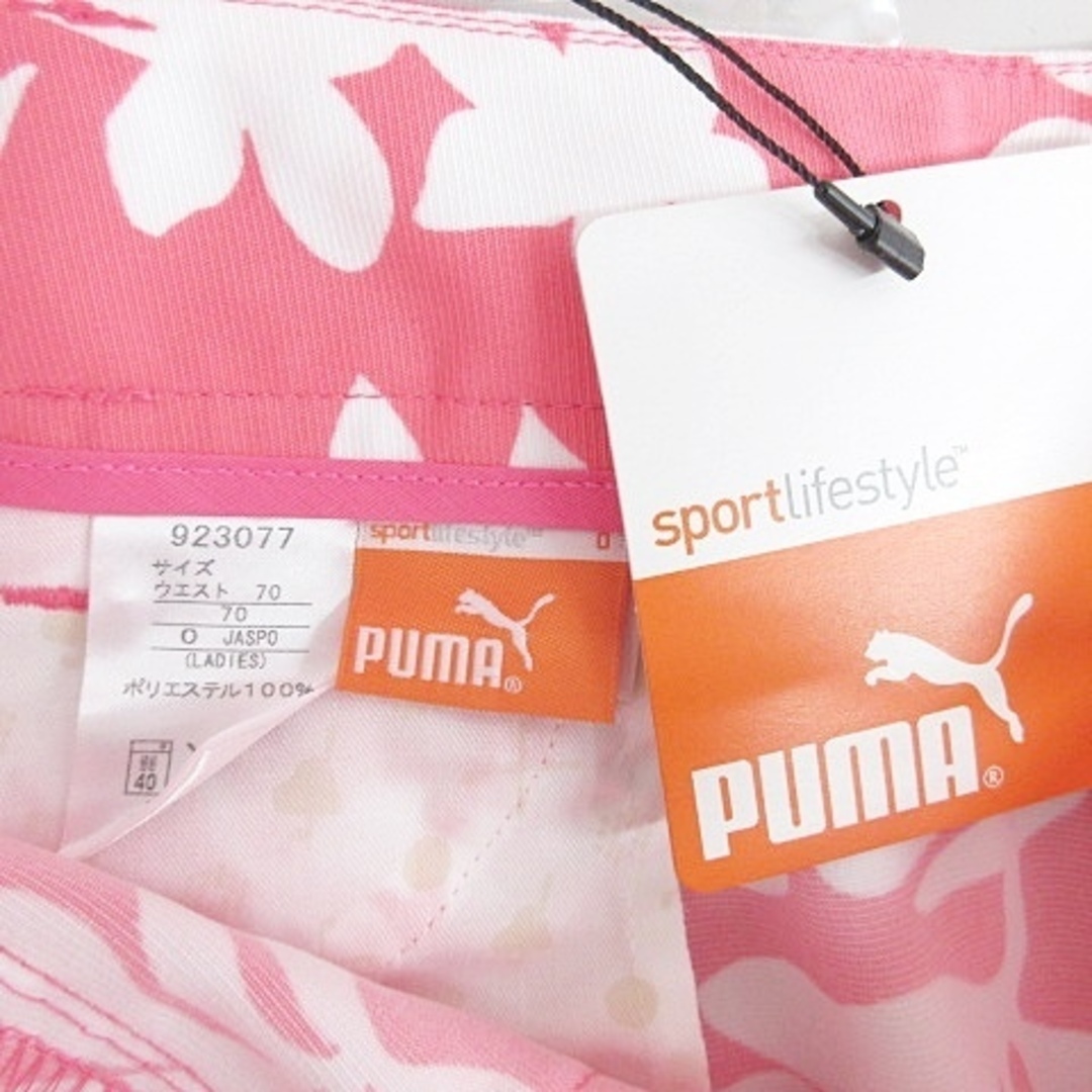 プー マ ゴルフ PUMA GOLF パンツ 花柄 ピンク 白 ホワイト M