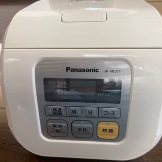 美品！Panasonic SR-MZ051-K 電子炊飯ジャー 炊飯器 3合炊き