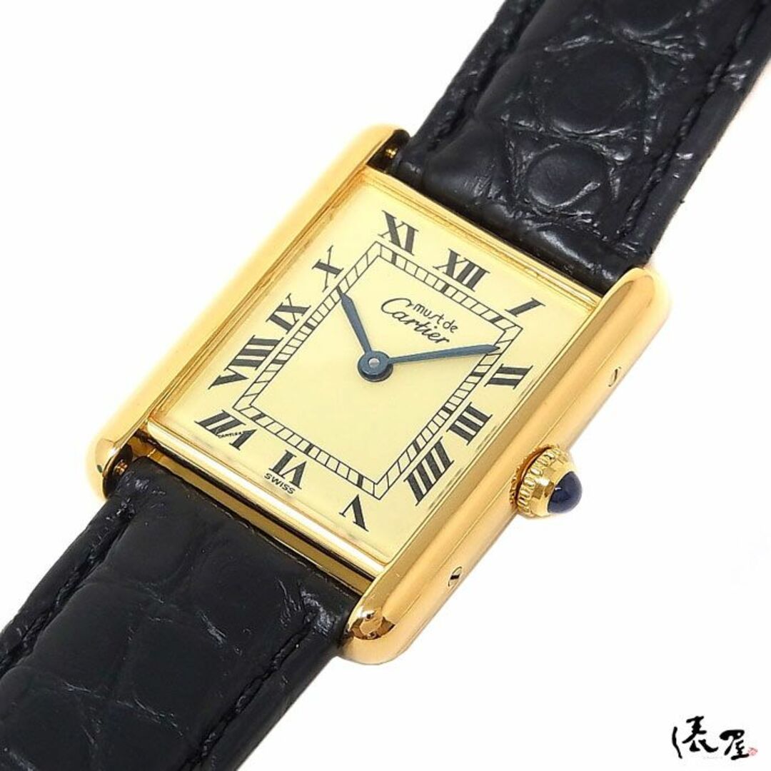 【Dバックル】カルティエ マストタンク LM 極美品 ヴィンテージ QZ メンズ レディース Cartier 時計 腕時計 【送料無料】