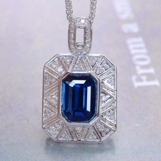 天然 ロイヤルブルーサファイア ダイヤ  ペンダントトップ1.1ct ¥ギフト