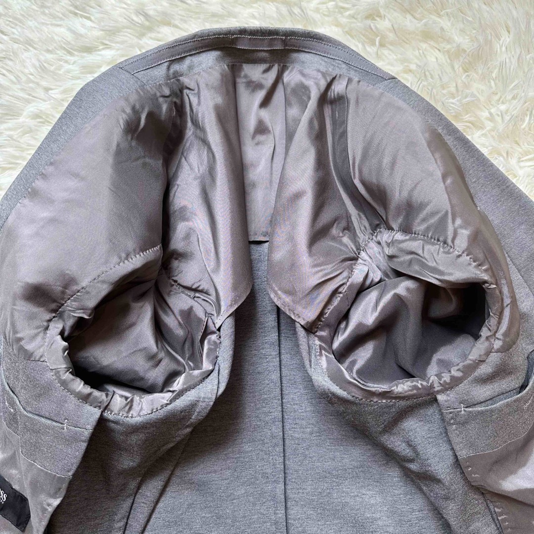 HUGO BOSS テーラードジャケット ストレッチ コットン グレー 44