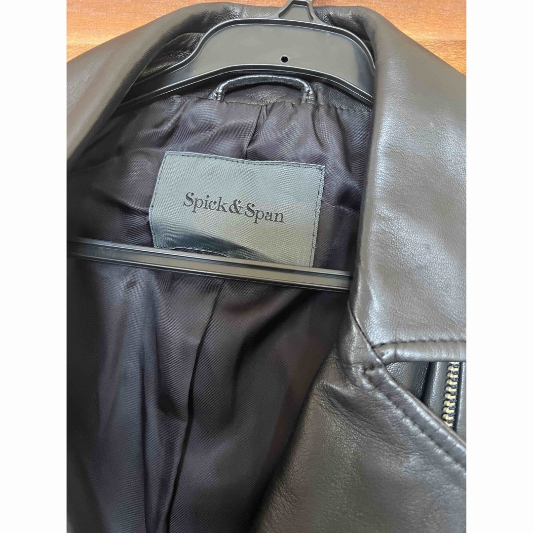 Spick & Span(スピックアンドスパン)のspick&span  ライダースジャケット　38 レディースのジャケット/アウター(ライダースジャケット)の商品写真