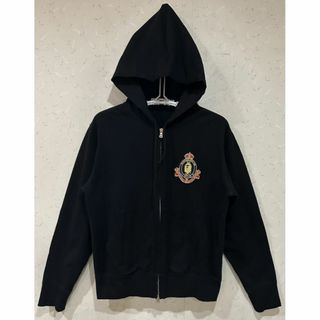 ＊A BATHING APE ワッペン エルボー パッチ ジップ パーカー S