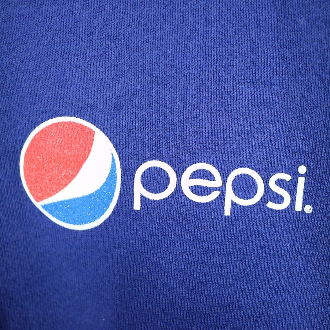 USA製 AMERICAN APPAREL pepsi ペプシ フルジップパーカー 企業 フーディー ブルー (メンズ L)   O3479